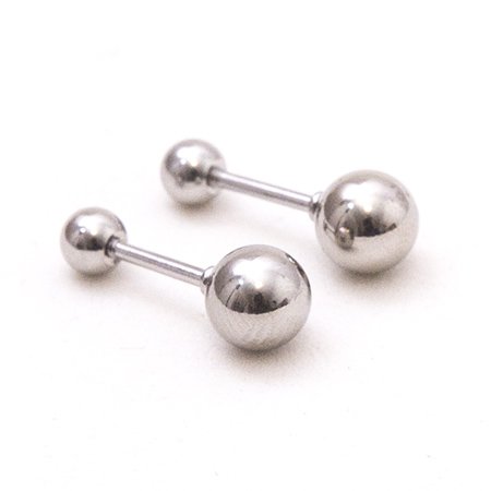 Aro acero bipasante bolitas